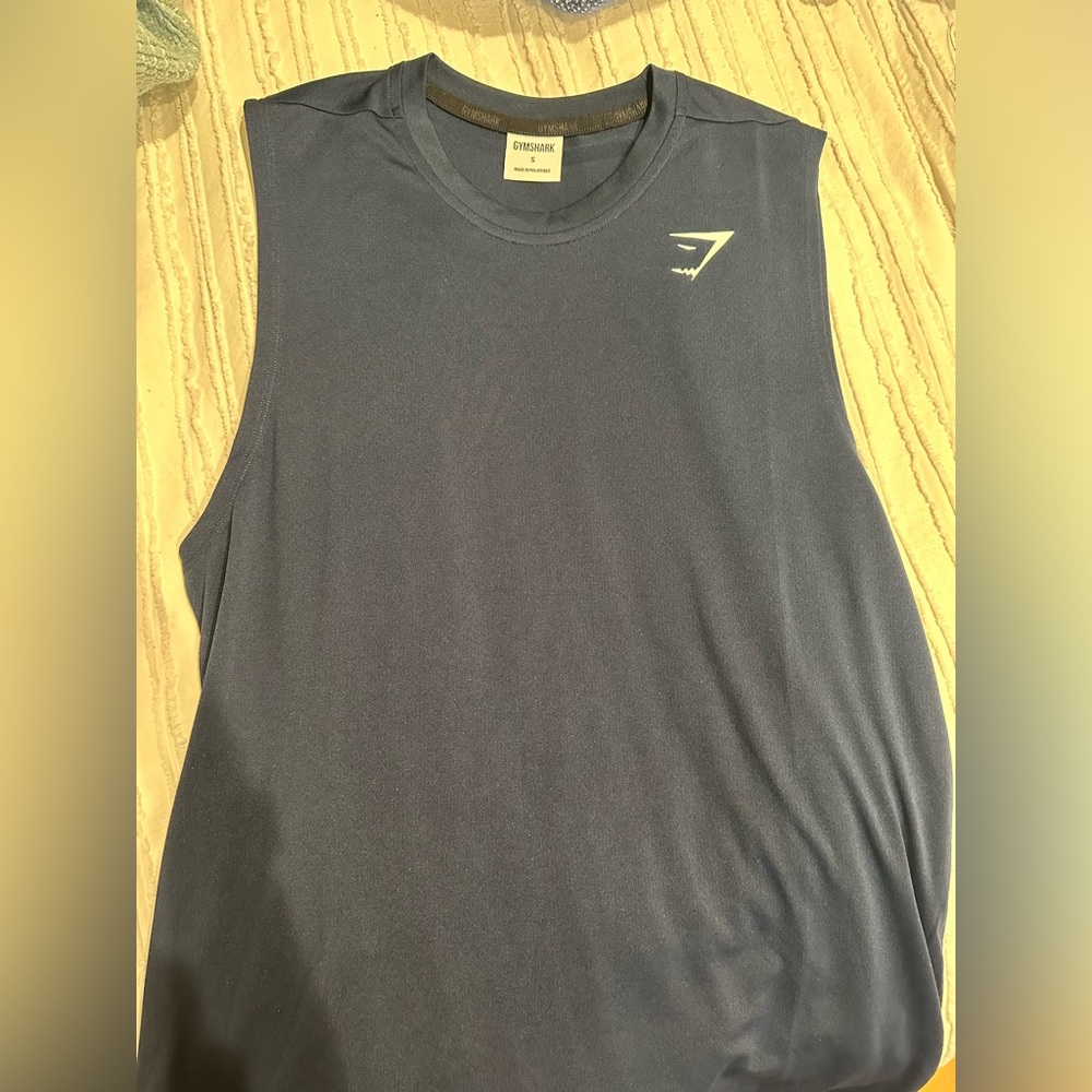 UNWORN Men’s S Gymshark Navy Blue Tank